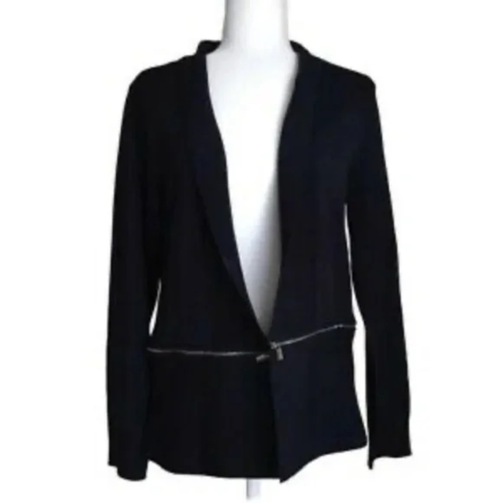 New York & Company 7th Avenue Blue Cardigan Women Size Large
